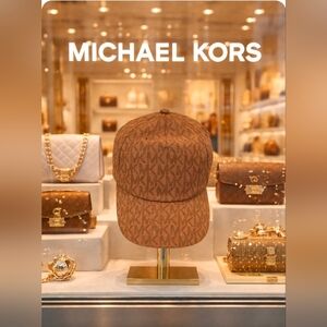 Michael Kors Brown Monogram Cap NWT